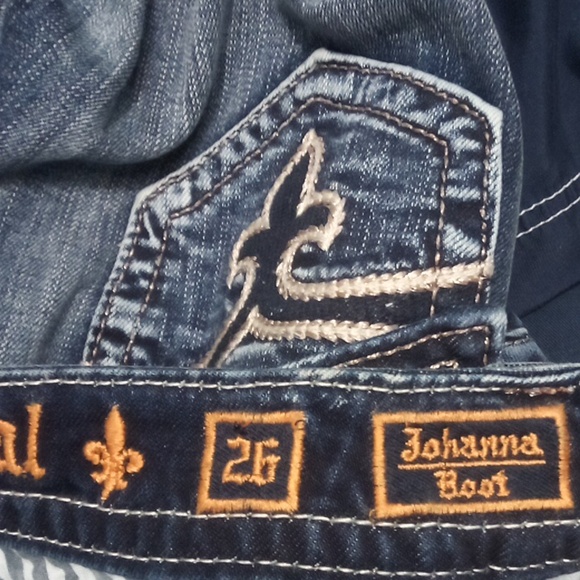 Rock Revival Women's 26 Johanna Bootcut Bejeweled Flap Pockets NWT - Picture 7 of 12